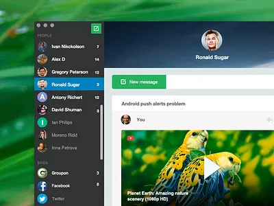 OS X Email App app application email interface mac mail osx software ui ux