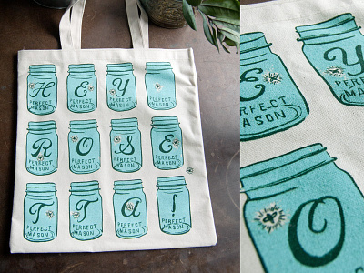Hey Rosetta! Firefly Tote band merch fire fly hand lettering hey rosetta! illustration tote typography