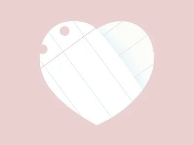 Paper Heart heart pastel