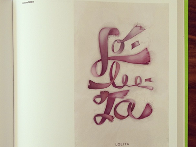 Lolita: The Story of a Cover Girl book design lolita typography