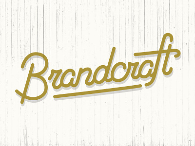 Brandcraft illustration lettering logo logotype script typography