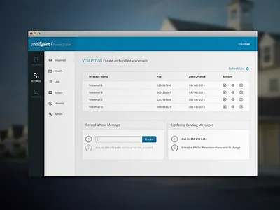 Archagent Website Redesign balderdash balderdash design balderdashy blue gray internal list redesign website