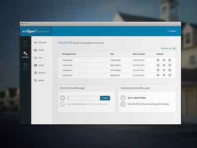 Archagent Website Redesign balderdash balderdash design balderdashy blue gray internal list redesign website