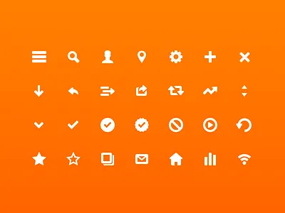 Reuters – Iconography check cog home icons ios play retina save search sketch.app ui user