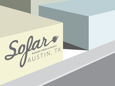 Sofar Sounds ATX atx austin music poster sofar sofar sounds sounds texas