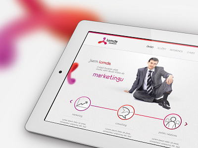 Lomda branding design icon interface user web