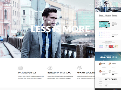 Grow Template clean grow html css landing page one page portfolio template web web design website