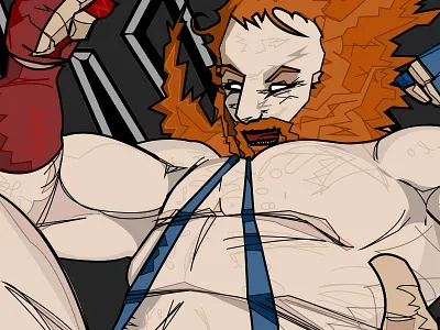 Valient Thorr Tour Poster WIP andre the giant graphic art illustration poster rock val valient thorr