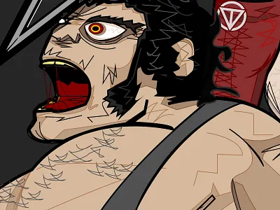 Valient Thorr Tour Poster detail andre the giant graphic art illustration poster rock val valient thorr