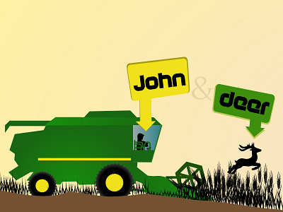 John & deer combine deer deere grain harvester john