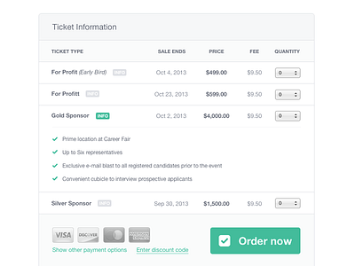 Ticket information button dashboard flat order table web web design webdesign