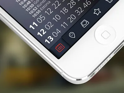 Bus Schedule App app flat ios iphone mockup