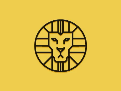 Jungle King animal black digital icon illustration illustrator king lion logo vector yellow