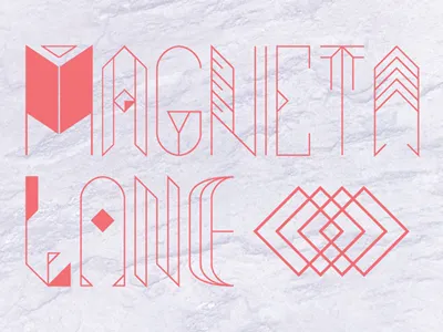 Ml02 band lane logo magneta typography