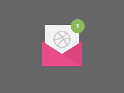 1 Invite animation dribbble envelope flat icon invitation invite