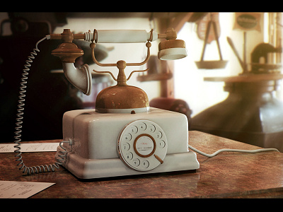 Vintage phone 3d model 3d 3dfactory c4d chojnowski cinema4d ikaami mateusz model phone render vintage workshop