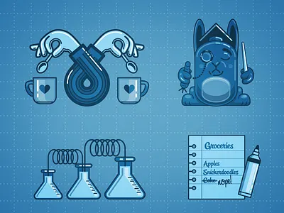 Agile Developer Infographic Elements Part I developer icon iconset illustration infographic minimalist