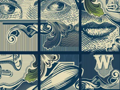 Visual Identity blue design eyes graphic graphicdesign lips w