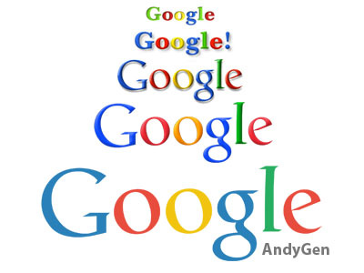 Google's Next Step flat google letters logo photoshop