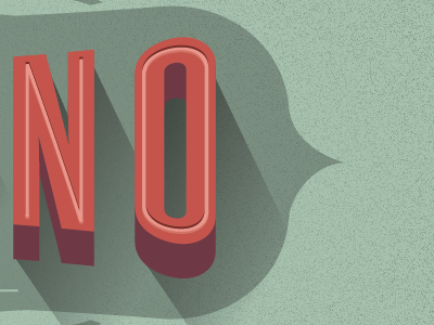 NO illustration tipography