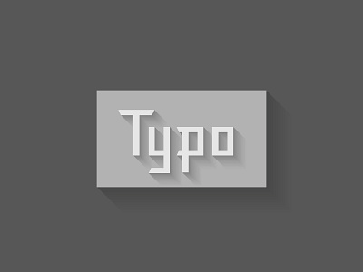 Playing with shadows grayscale icon shadow typo typography