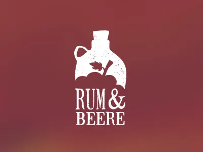 Rum & Beere Logo - final alcohol berry grape logo rum whiskey