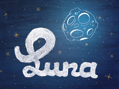 Luna brush copic drawn hand lettering marker type typography