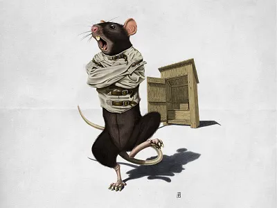 Shithouse animal crazy looney rat rodent shithouse straight jacket toilet