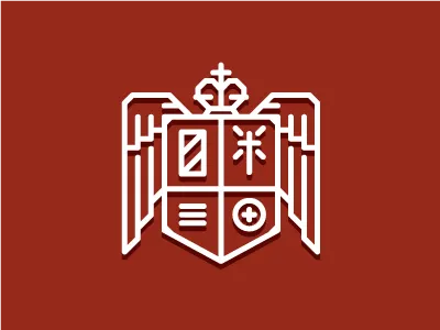 Thy Kingdom Come crest cross crown digital flag illustration illustrator king red vector white wing