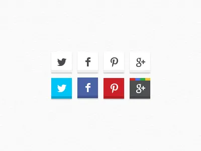 Social Blocks facebook fun google hover pinterest social twitter ui