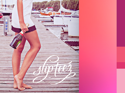 Slip Teez Brand art direction brand color palette photo style