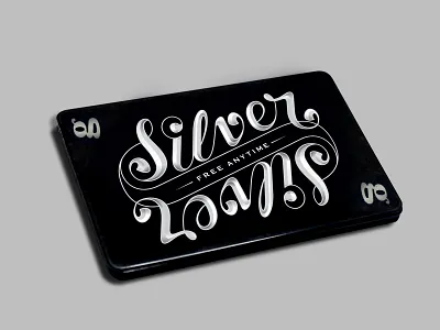 Silver Card, G Lounge alcohol beer business card calligraphy drink lettering logo script type typography