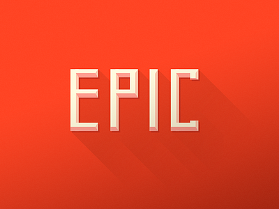 Epic Longshadow logo long shadow