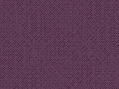 No Dice casino dice icon pattern purple