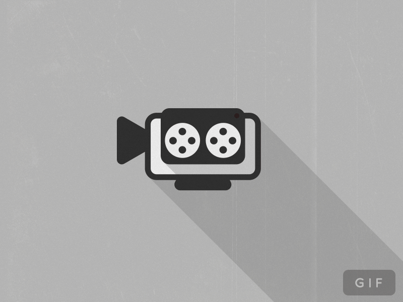 Cam Icon Gif camera d dh flat gif grey icon long shadow yellow