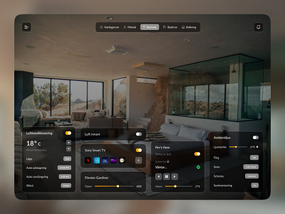 SmartHome Dashboard branding clean dashboard design figma minimal moderndashboard orange ui ui