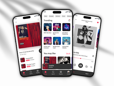 Streamy - An Online Music Streaming App appdesign appmockup designinspiration digitaldesign mobileappdesign musicapp musicappdesign musiclovers musicplayer uiuxdesign