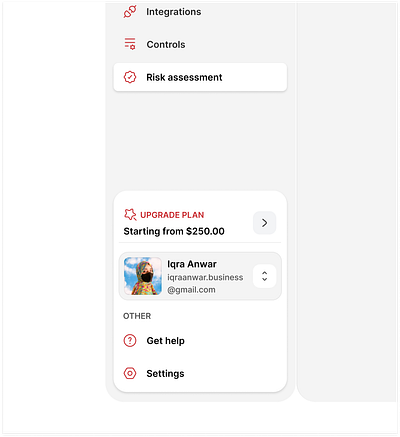 Dashboard Side Navigation dashboard dashboard side navigation red ui side navigation ui ui design ux ux design