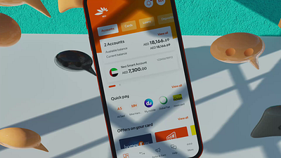 Mobile Banking App 3d mockup portfolio product design ui ui manager ux