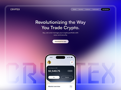 Crypto Trading Mobile App application design bank app bitcoin landing page blockchain landing page crypto app crypto currency app crypto currency landing page crypto exchange crypto investment crypto landing page crypto mobile app design crypto mobile app landing page crypto trading landing page crypto trading mobile app crypto wallet mobile app cryptocurrency mobile app ethereum landing page investment app mobile interface rypto mobile app