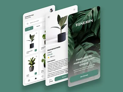 Plant apps design graphic design logo ui