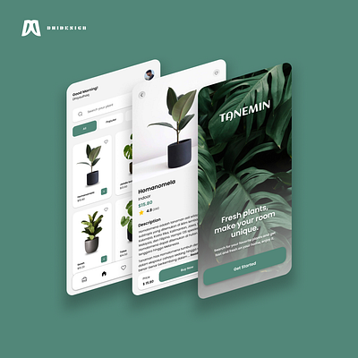 Plant apps design graphic design logo ui