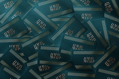 Free Luxury Emboss Business Card Mockup mockup