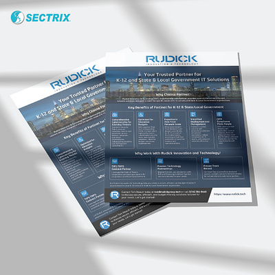 Flyer design project for Rudick Innovation & Technology! adobe illustrator flyer design graphic design