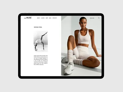 Classes design for yoga studio design e commerce figma landing page store ui ux webesign yoga design