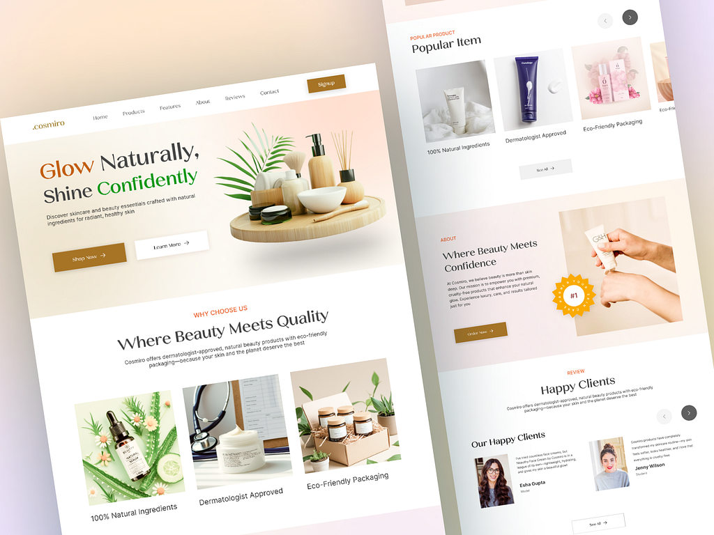 Website Xà phòng - Giao diện website bán xà phòng handmade tự nhiên