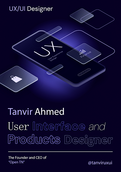 Tanvir Ahmed's Ux/Ui Profile branding desginer design inspiration graphic design interfaces inspirations products profile design ui ui design trend ux ux problems