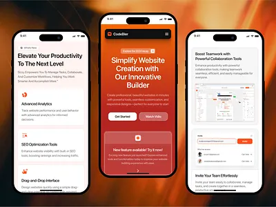 Codebler - AI Website Builder Mobile Responsive ai app builder builder chat gpt flutter framer landing page builder mobile no code no code platform product design responsive builder saas ai saas builder web builder web design responsive webflow website website builder wix
