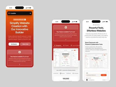 Codebler - AI Website Builder Mobile Responsive ai app builder builder chat gpt flutter framer landing page builder mobile no code no code platform product design responsive builder saas ai saas builder web builder web design responsive webflow website website builder wix