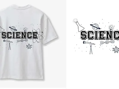 SCIENCE adobe illustrator brand branding design dribbblr fashion graphic design simple t shirt design typography